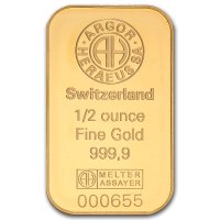 1/2 ounce Gold Bars for Sale